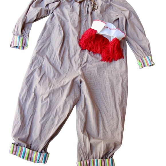 Vintage 80s Clown Costume Handmade w Hat Adult Sz M L Halloween Circus USA MADE - Picture 1 of 6